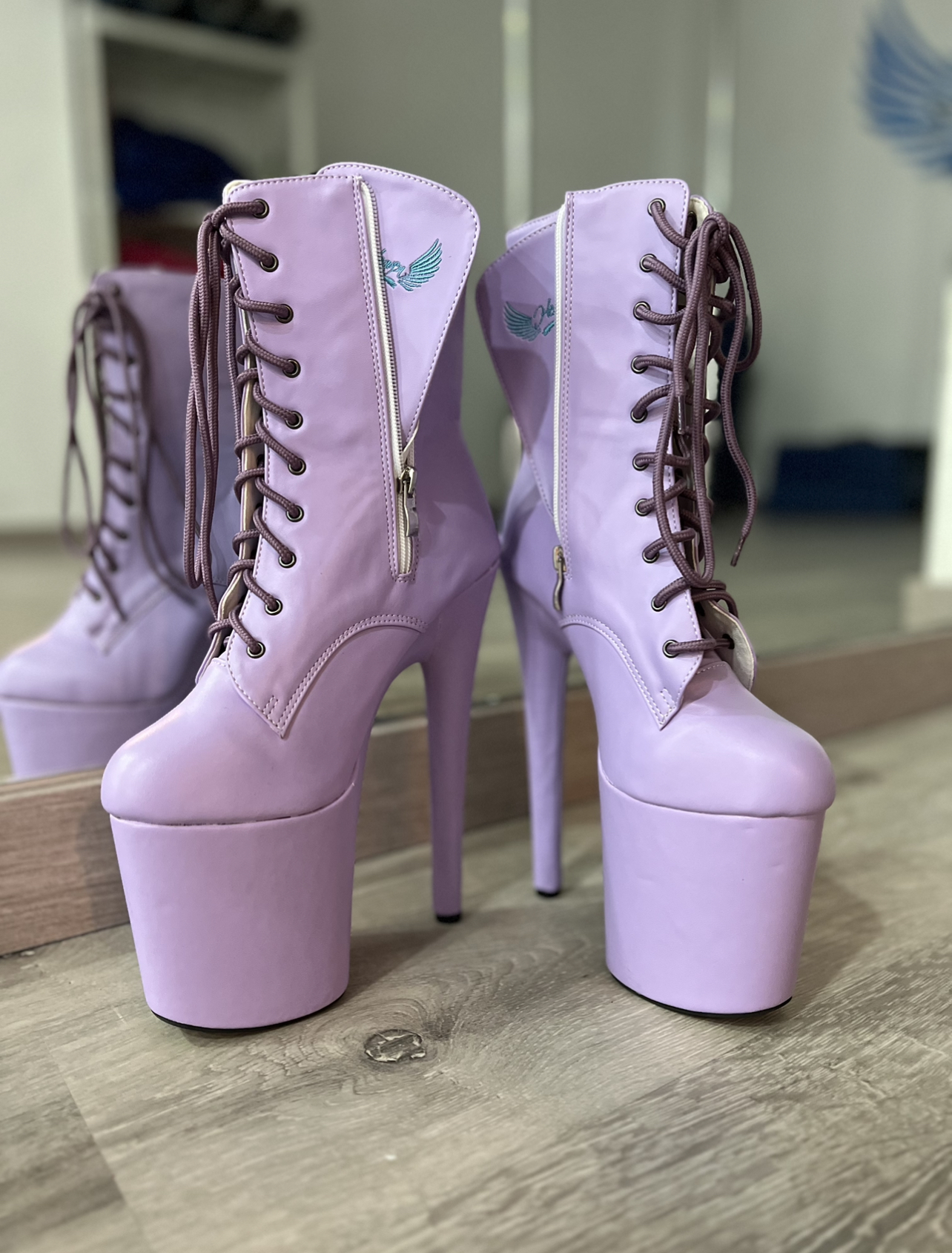 Lilac boots on sale